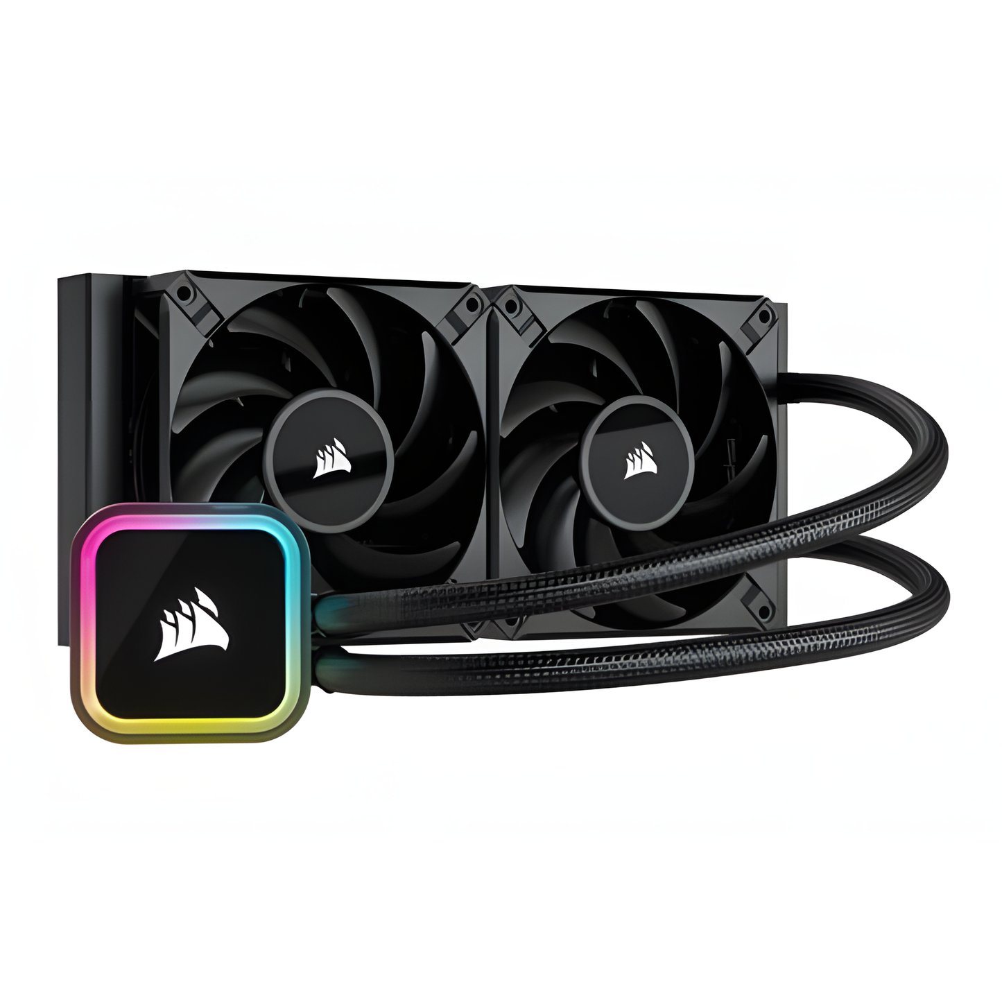 Corsair H100I Elite Processor Alles-in-één vloeistofkoeler 12 cm Zwart 1 stuk(s)