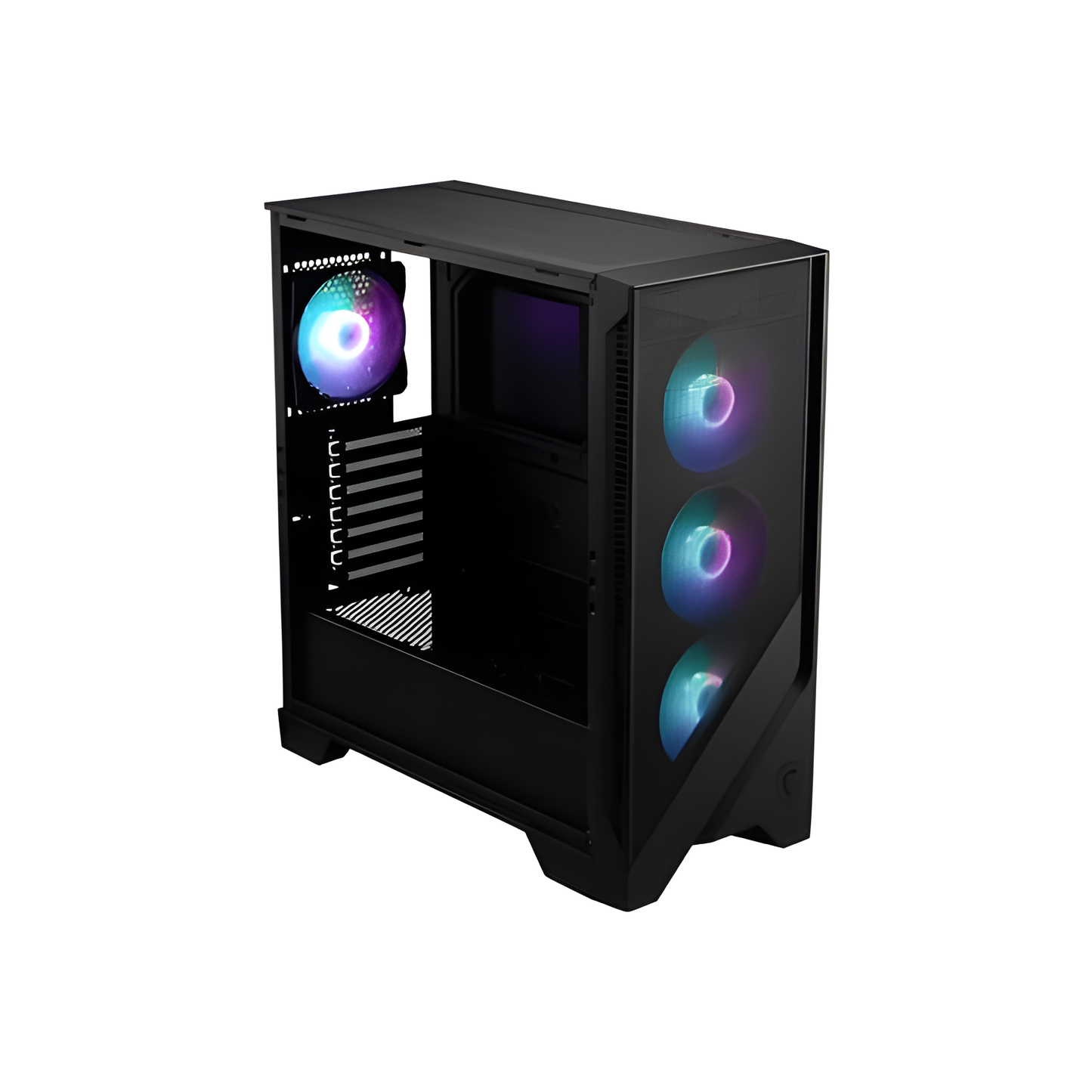 MSI MAG FORGE 320R AIRFLOW computerbehuizing Micro Tower Zwart, Transparant