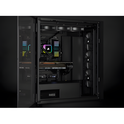 Corsair H100I Elite Processor Alles-in-één vloeistofkoeler 12 cm Zwart 1 stuk(s)