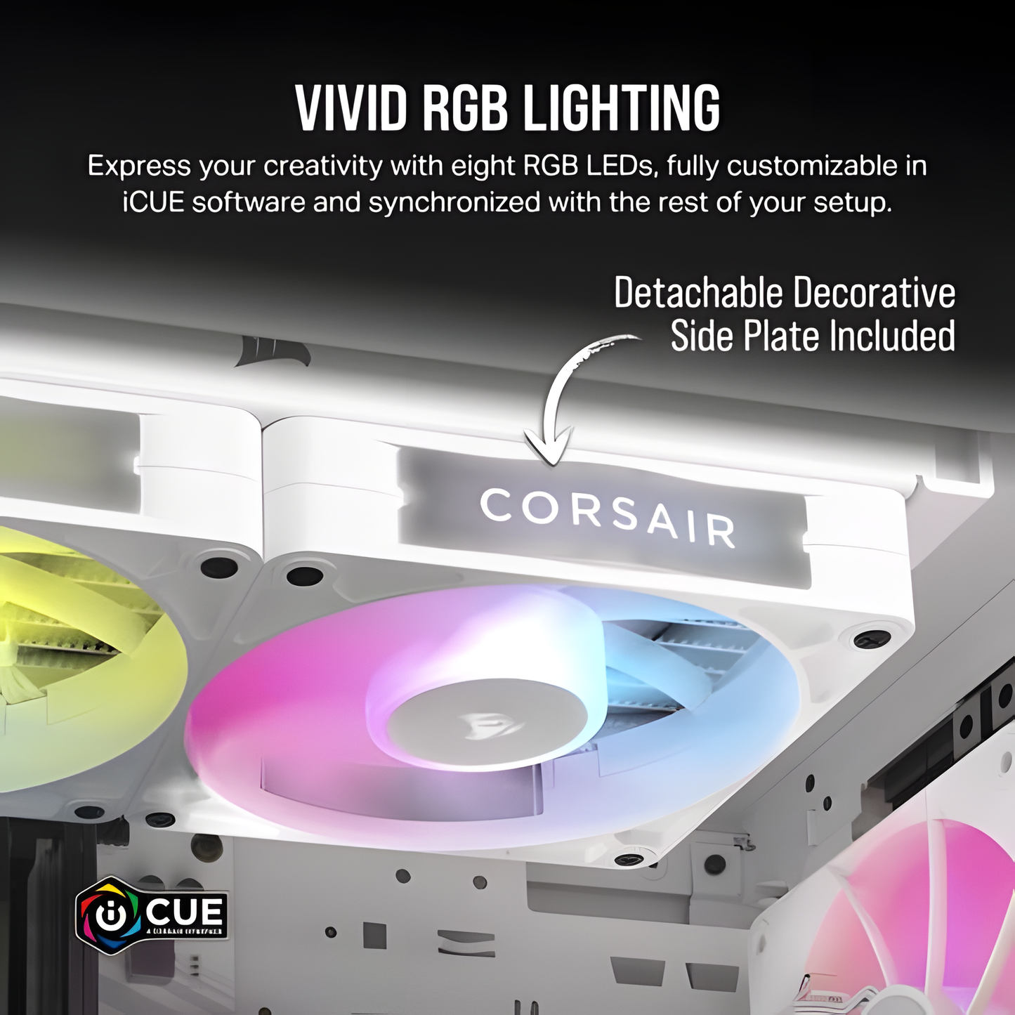 Corsair iCUE LINK RX120 RGB Computer behuizing Ventilator 12 cm Wit 1 stuk(s)